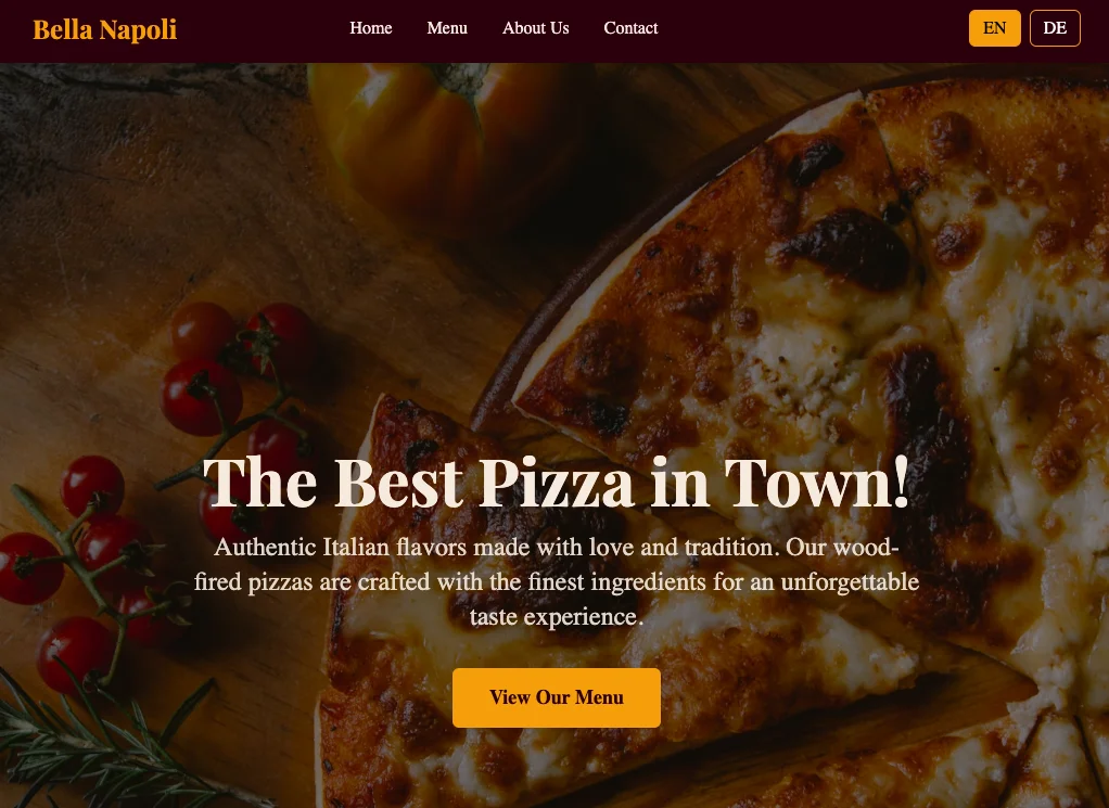 Pizzeria Template